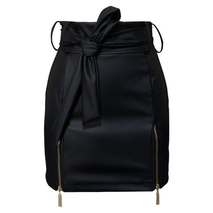 PU Leather Skirt Ladies Short Mini Skirts